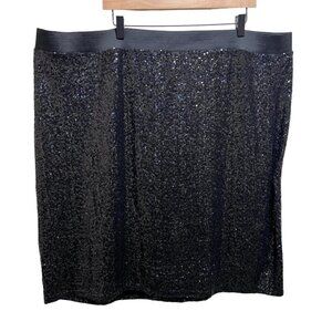 PENNINGTON’S Black Sequin Skirt Size  4x​